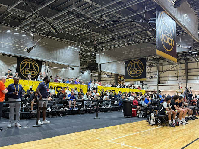 Who was Pat Kelsey watching in Rock Hill at the 2025 NBPA-100 Camp?