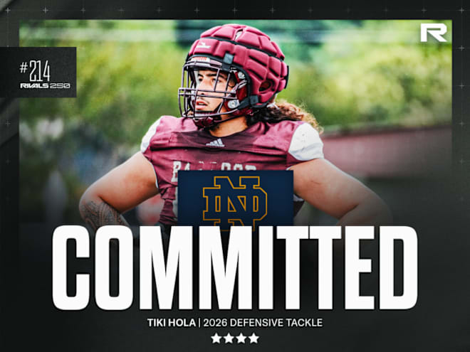 Notre Dame lands a commitment from four-star DL Tiki Hola