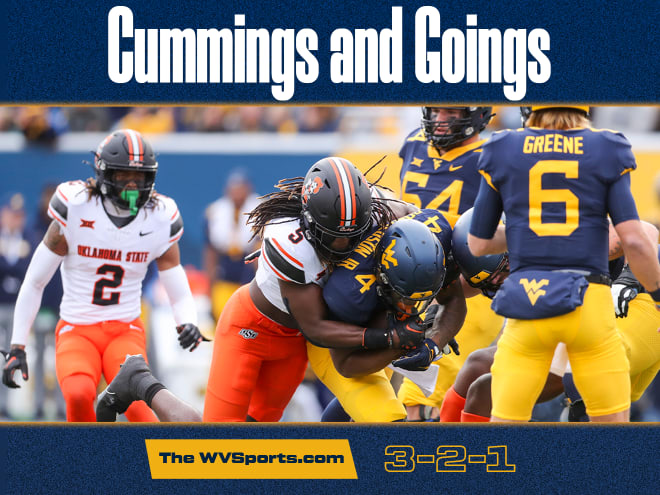 Cummings and Goings: The WVSports.com: 3-2-1