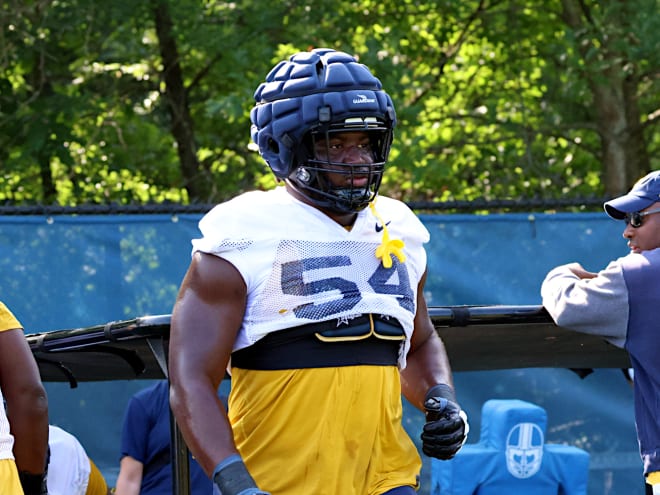 West Virginia DL Fatorma Mulbah growing in his role