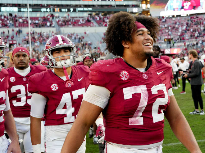 Parker Brailsford has found his fit at Alabama and with his helmet