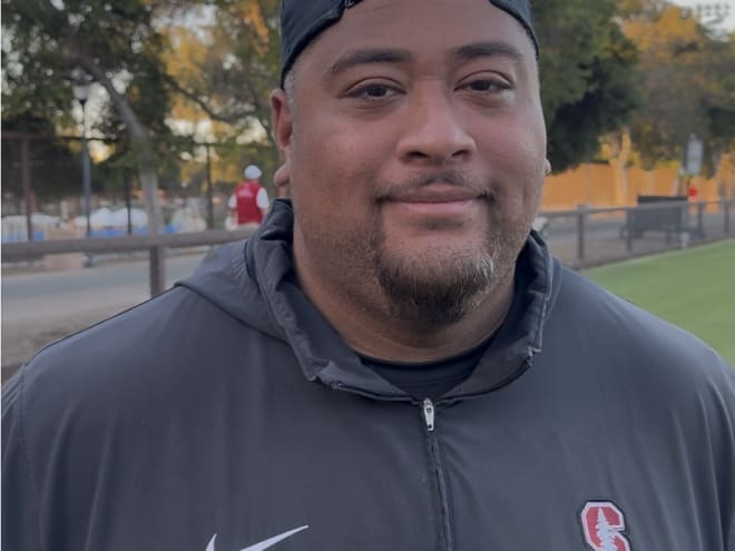 Stanford OL coach Viane Talamaivao looks ahead to Virginia Tech