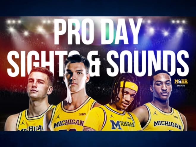 WATCH: Sights and sounds from Michigan Basketball's Pro Day practice