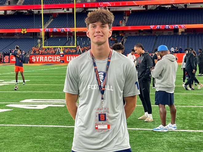 2026 K Evan Pfeifer reacts to Syracuse visit: 'It got loud'