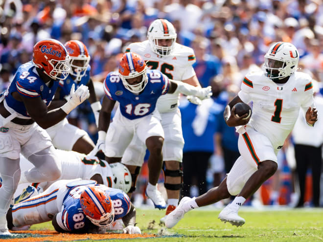 Miami Football: Miami QB Cam Ward Recognized for three weekly honors