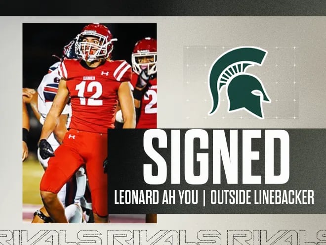 2023 LB commit Leonard Ah You signs with Michigan State