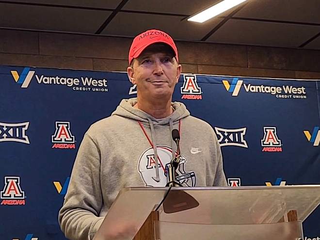 WATCH: Arizona HC Brent Brennan post-practice (Spring Ball Day 1)