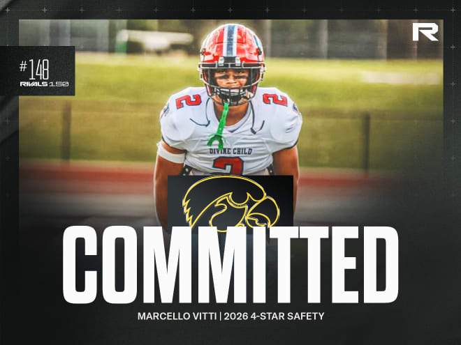 COMMIT: Hawkeyes Add 2026 Rivals250 Safety, Marcello Vitti