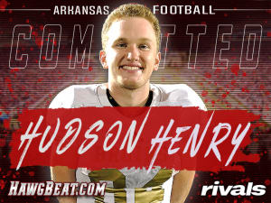 Arkansas Lands In-State Legacy, Rivals100 Tight End Hudson Henry