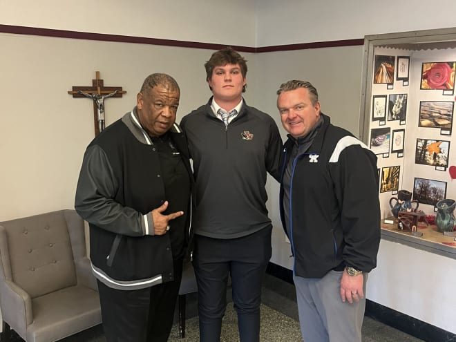 OL Pete Eglitis discusses latest trip to UK for junior day