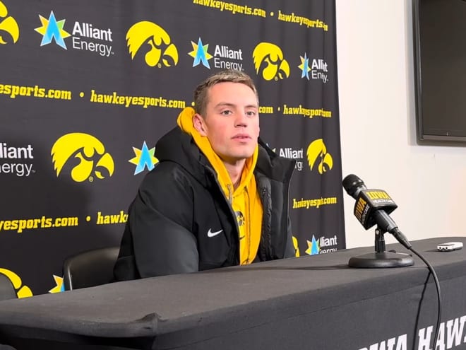 WATCH: Payton Sandfort talks Wrist Injury, Big Ten Schedule