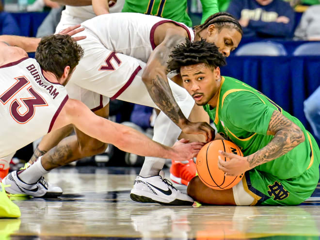 Offense sputters again in Notre Dame MBB loss to Virginia Tech