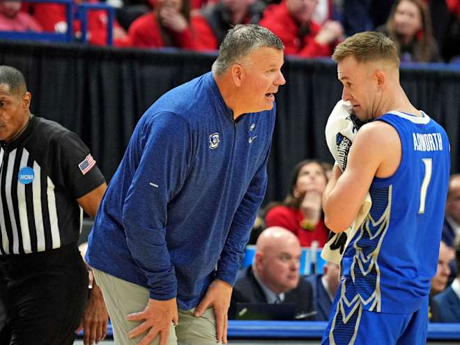 Scenes from Creighton's locker room