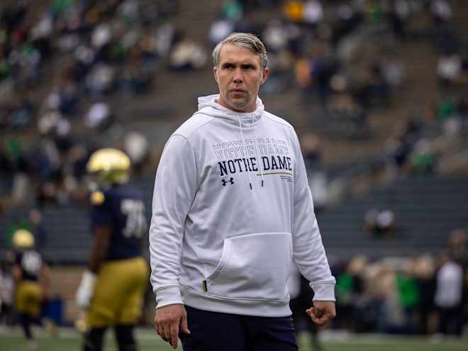 Transcript: Notre Dame QBs coach Gino Guidugli after spring practice No. 2