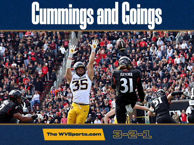 Cummings and Goings: The WVSports.com: 3-2-1