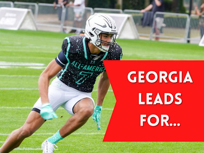 Who Georgia leads for on the recruiting trail