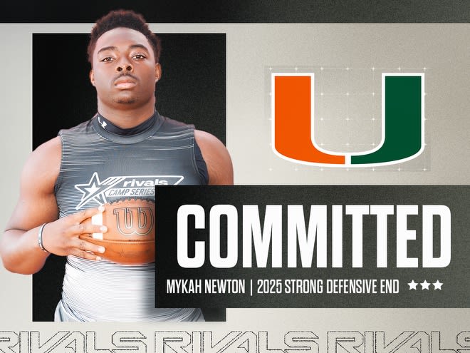 Rising 2025 DL Mykah Newton flips commitment from NC State to Miami