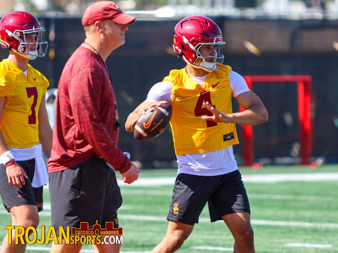 Photo Gallery from USC's first Spring Practice