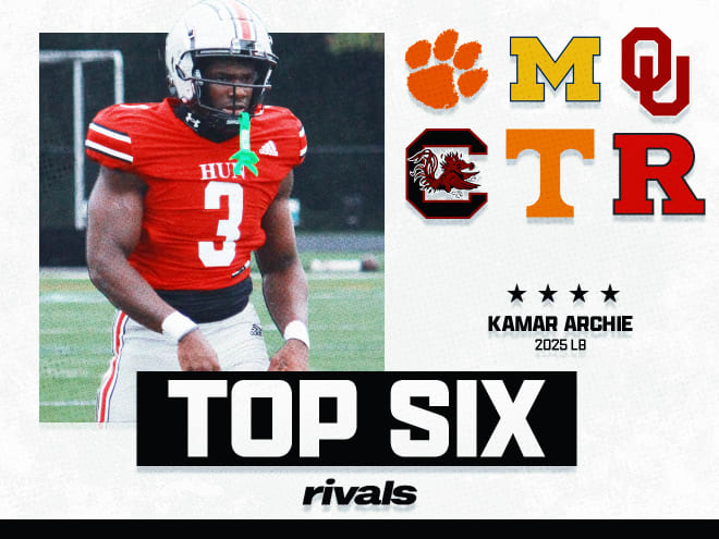 Rivals250 LB Kamar Archie names his six finalists