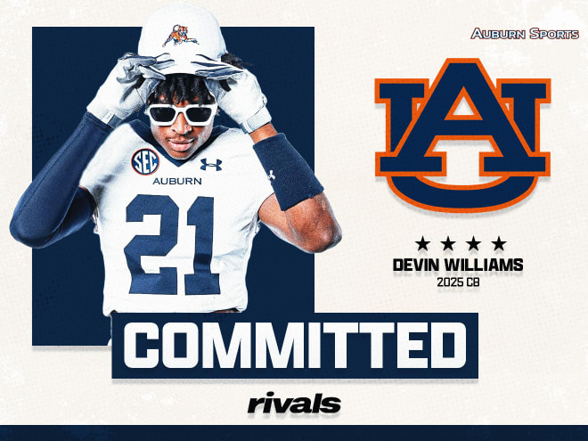 Devin Williams 2025 Cornerback Auburn