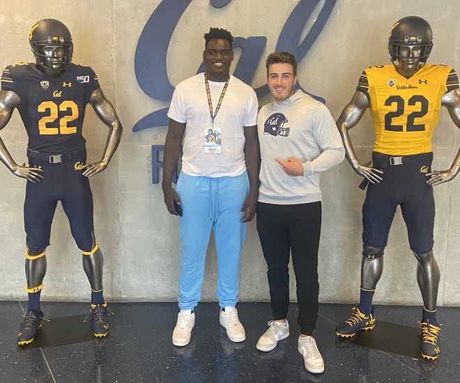 2024 offensive line recruit Manasse Itete estimates he spent about seven hours on campus at Cal during his bye-week visit with the Bears on Tuesday.