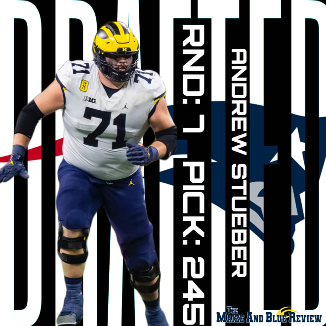 2022 NFL Draft: Andrew Stueber selected No. 245 overall to New England  Patriots