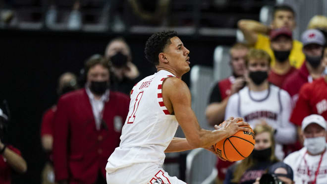 Wisconsin sophomore Johnny Davis has scored at least 15 points in every game he's played, including a game-high 25 against Marquette.