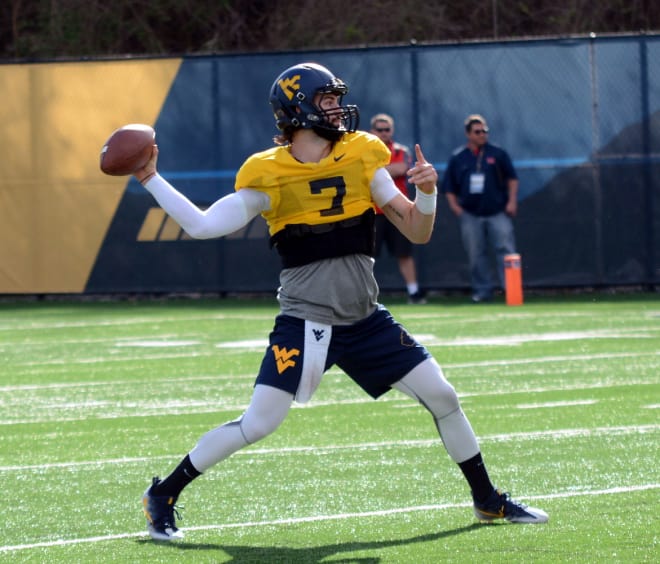 Grier is the starting quarterback for West Virginia. 