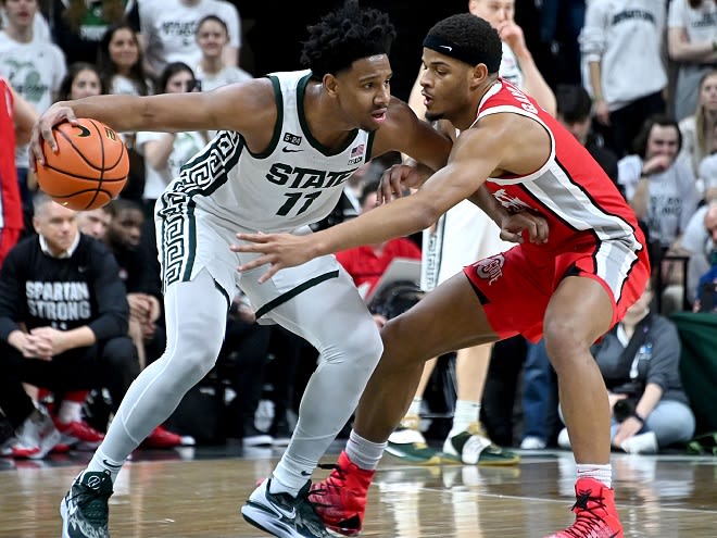 A.J. Hoggard and the Spartans held off Ohio State on Senior Day
