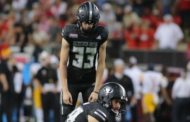 Arkansas State Kicker Dominic Zvada