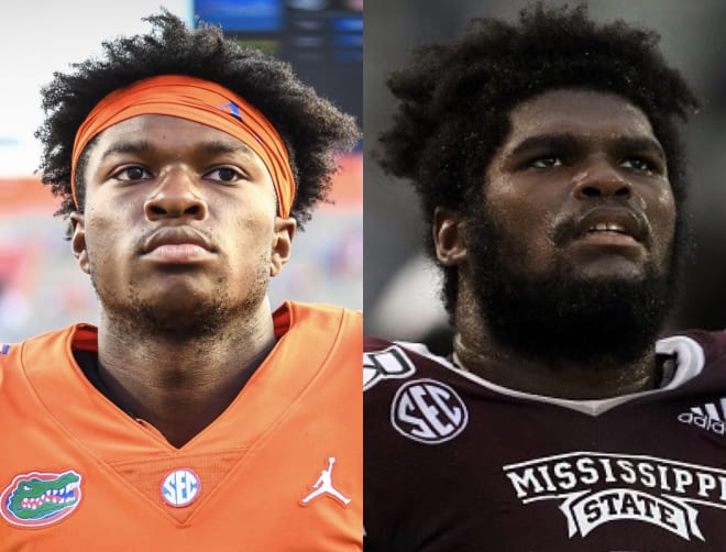 This season Florida linebacker David Reese (left) will team up with his older brother, Mississippi State grad transfer offensive lineman Stewart Reese (left).