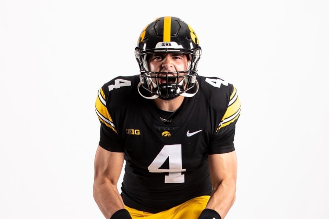 Iowa QB commit Marco Lainez was on campus this past weekend to visit spring practice.