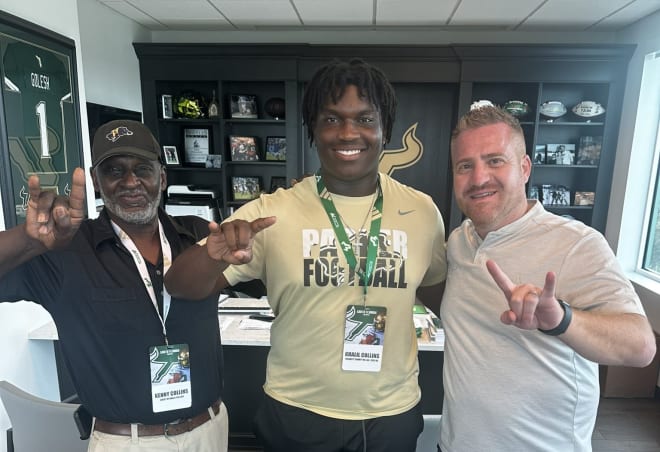 Collins during a visit to USF prior to his OV