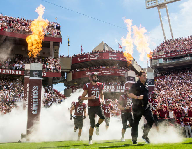 Yes, the Gamecocks lost, but look at Boom, dressed in all black, leading his team away from a blazing inferno. Boom is a hero. A media consultant and a hero. Take that, Kirby. 