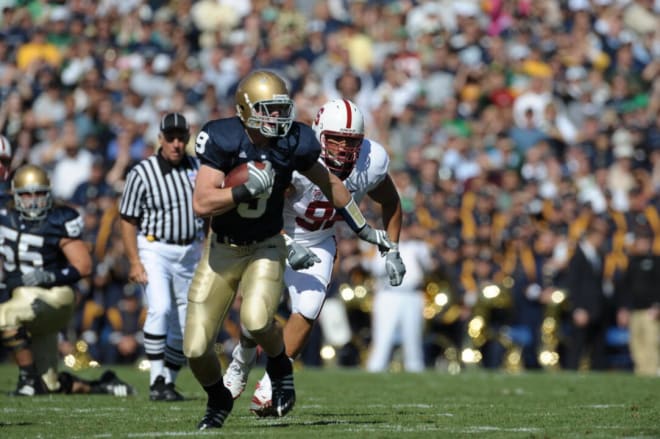 Former Notre Dame and current New York Giants tight end Kyle Rudolph