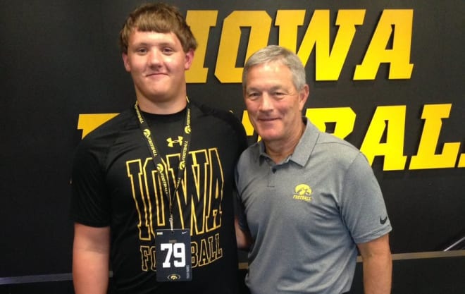 Class of 2019 offensive lineman Tyler Endres is happy to be a Hawkeye.