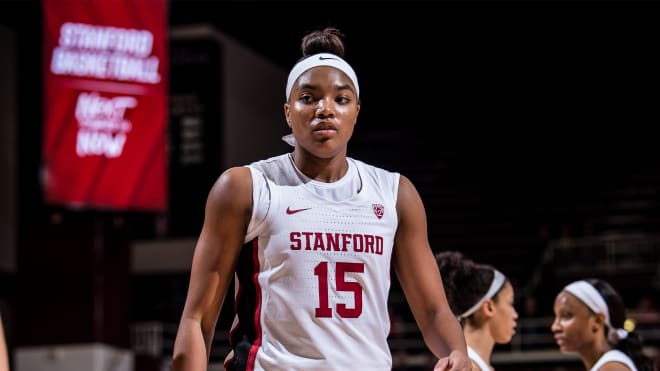 Notre Dame Fighting Irish women’s basketball transfer Maya Dodson during her time at Stanford