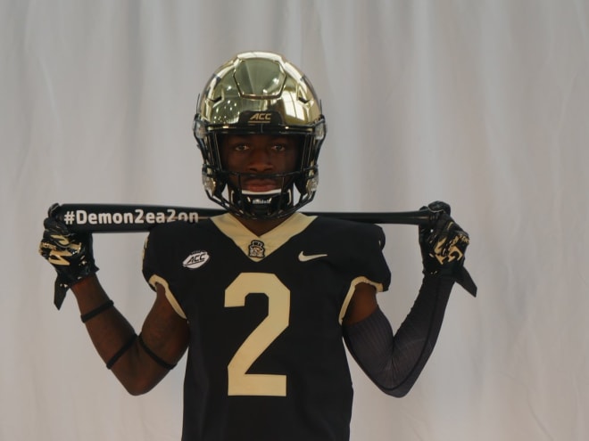 Stevenson during one of his two visits last week to Wake Forest