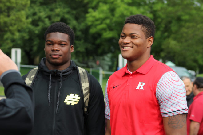 Rutgers signees Johnathan Lewis (L) and Micah Clark (R)