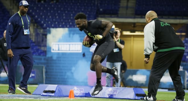 Following combine performance the RB was graded by NFL.com as a good backup who could become starter