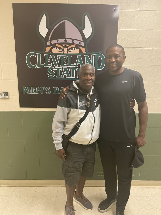 Dr. Joe Carr and Dennis Gates at Cleveland State.