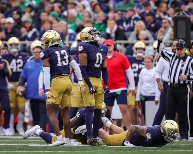 Notre Dame football returned from its bye week and beat Pittsburgh. Safety Xavier Watts had another game with multiple interceptionz.