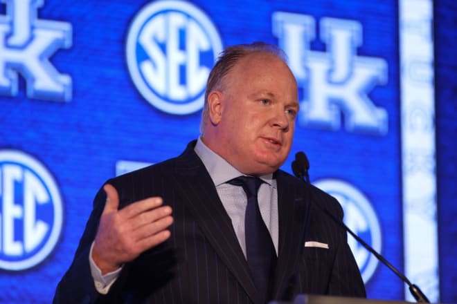 Kentucky's Mark Stoops addressed the media Tuesday.