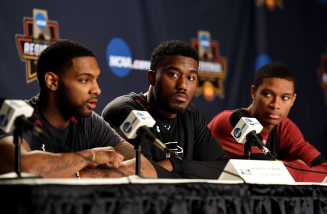 Sindarius Thornwell, Duane Notice and P.J. Dozier meet the media on Thursday in NYC.
