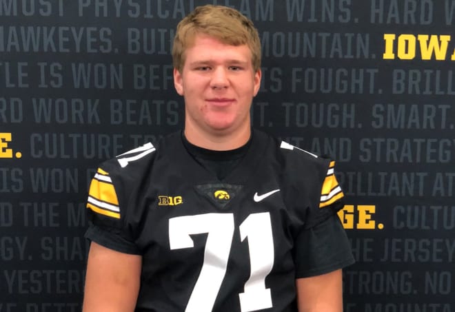 Class of 2022 in-state OL Spruceton Buddenhagen attended Iowa's junior day on Sunday.