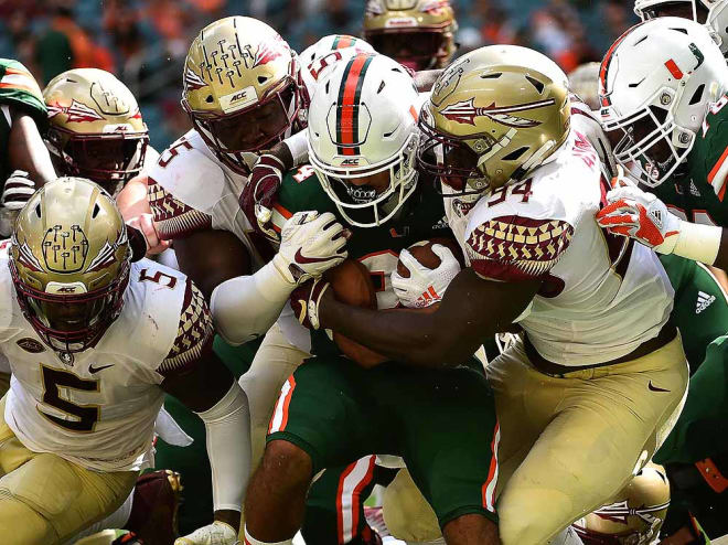 Florida State (3-6) enters Saturday's rivalry tilt with Miami (5-4) at 30-35 all-time against the Hurricanes.