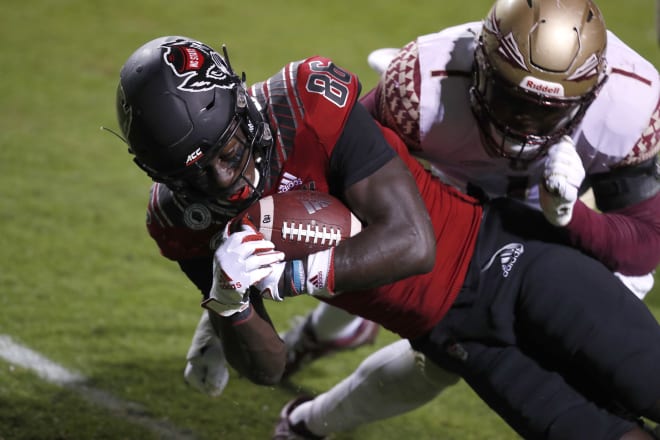 NC State Wolfpack football receiver Emeka Emezie