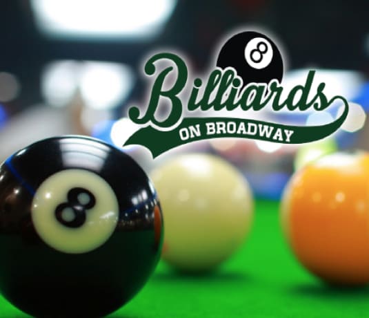 Click on the picture for a special offer for readers from Billiards on Broadway