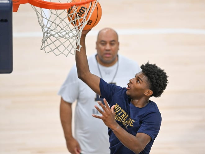 Notre Dame guard Markus Burton set a program record for points in a freshman debut with 29 against Niagara on Monday.