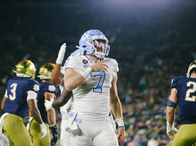 UNC QB Sam Howell passed T.J. Yates on Saturday night as the school's all-time leader in passing yards.